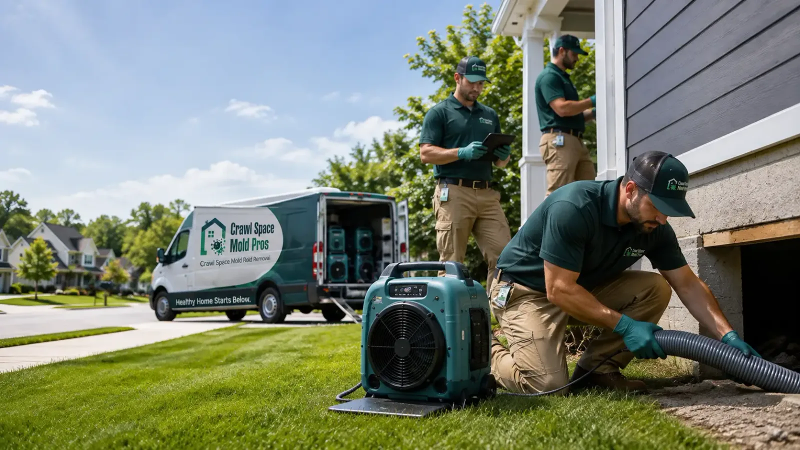 Crawl Space Mold Removal in Evansdale, IA